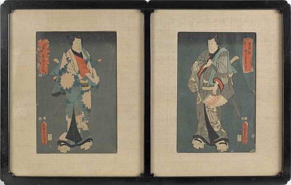 Two Toyokuni woodblock prints 19th 175c6f