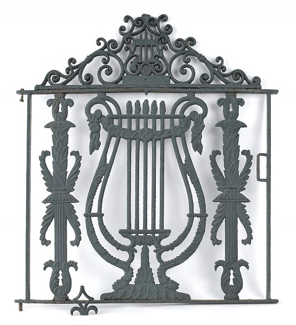 Cast iron garden gate late 19th c. 40