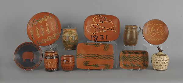 Collection of contemporary redware