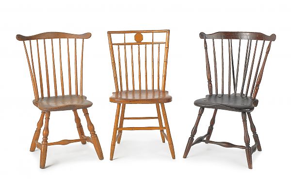 Three Pennsylvania Windsor chairs 175d63