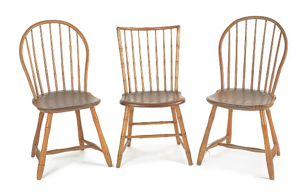 Three Pennsylvania Windsor chairs 175d5f