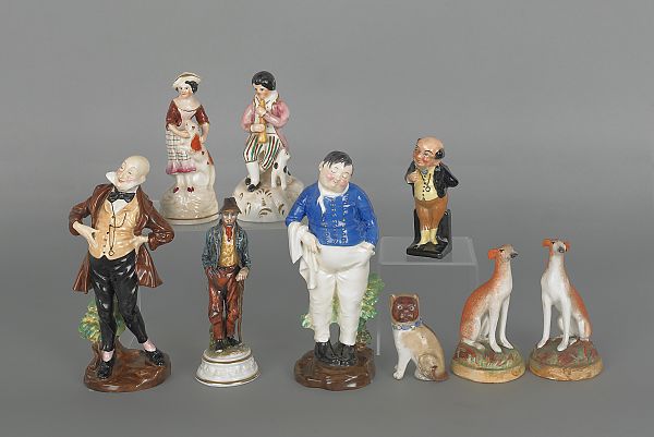 Collection of ceramic figures 19th 175d7b
