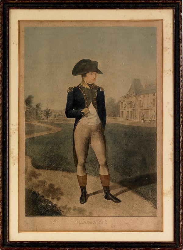 Color lithograph of Napoleon 19th 175d7f