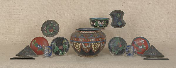 Collection of Chinese cloisonné