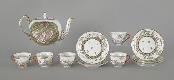 Capo di monte porcelain tea service