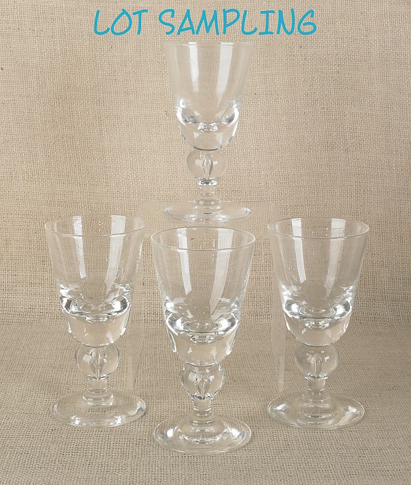 Set of twelve Steuben water goblets 175de9