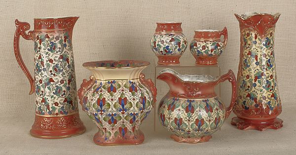 Six pieces of Haynes Pottery Baltimore