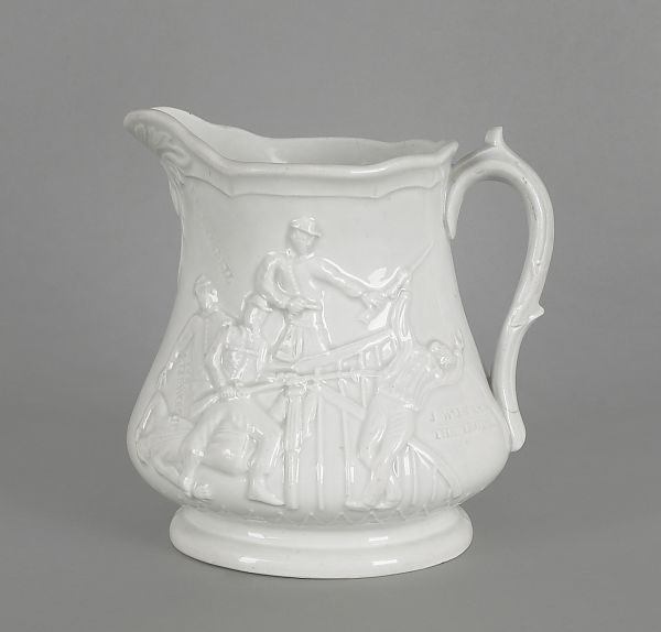 Ironstone Civil War commemorative pitcher