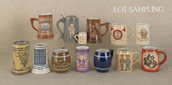 Forty three porcelain mugs 19th 175e1e