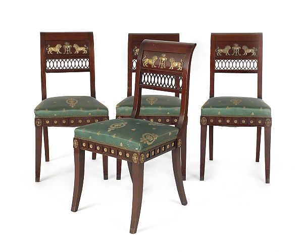 Set of four classical revival mahogany 175e2b