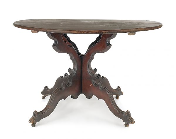 Victorian walnut center table ca  175e2c