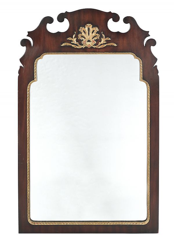 Kindel mahogany mirror 50 1 2  175e43