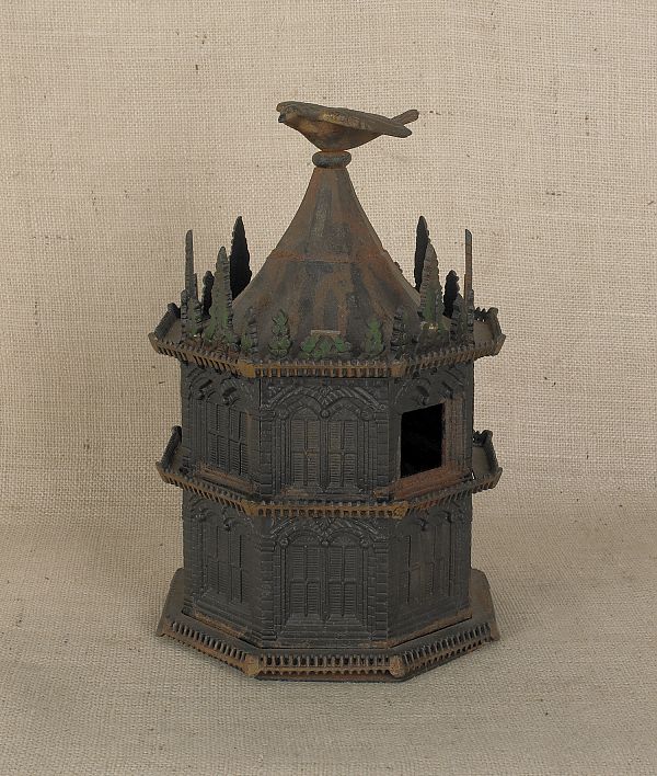 Cast iron birdhouse late 19th c.