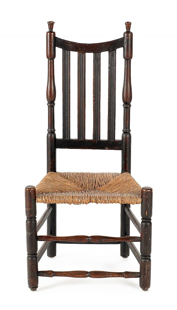 New England bannisterback side chair