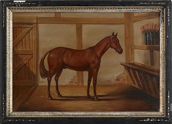 Oil on canvas portrait of a horse 175e72