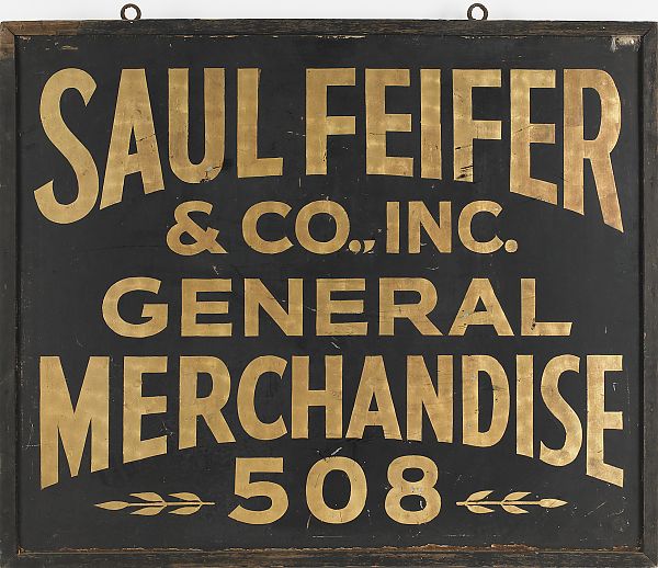 Painted tin advertising sign 19th 175e75