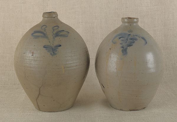 Two ovoid stoneware jugs 19th c  175e87