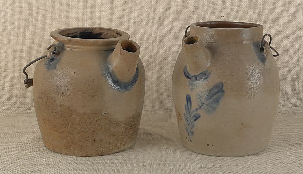 Two stoneware batter jugs 19th 175ea7