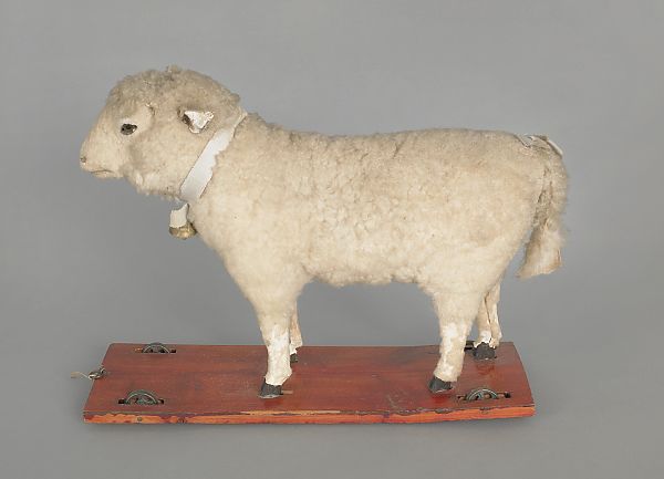 Sheep pull toy circa 1900 with