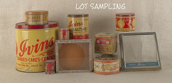 Group of advertising tins early 20th