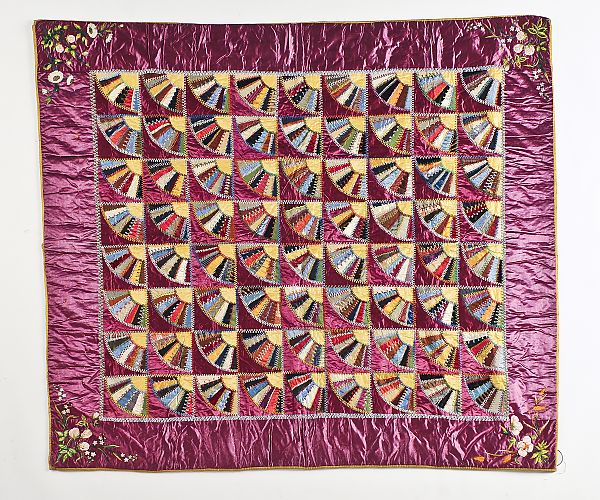 Victorian Dresden Plate crazy quilt 175ee0