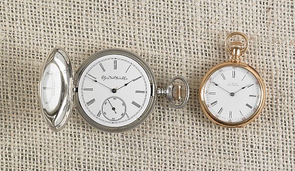 Elgin pocket watch with a sterling 175f2b