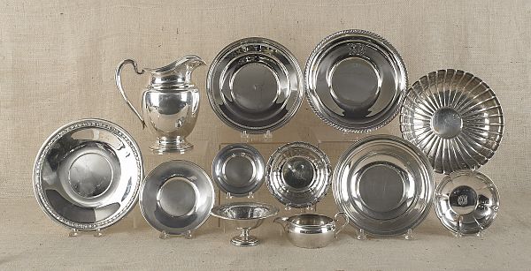 Group of sterling silver serving pieces