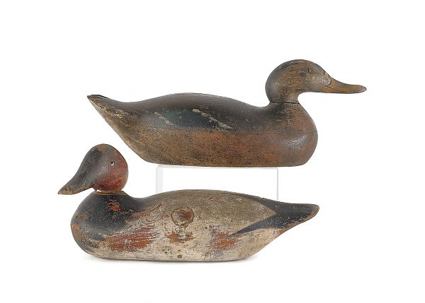 Two Mason carved and painted duck 175f8f