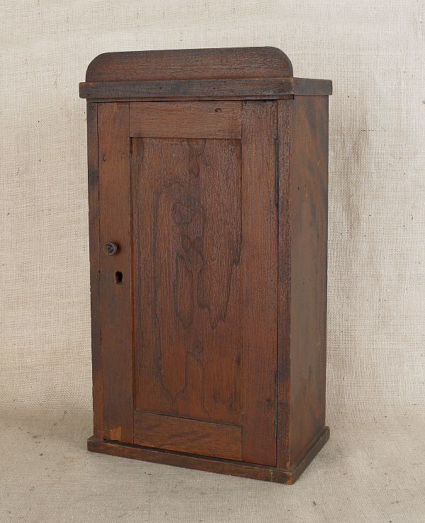 Walnut hanging cabinet early 20th c.