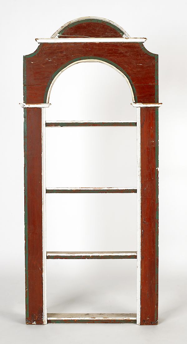 Painted arched window shelf 19th