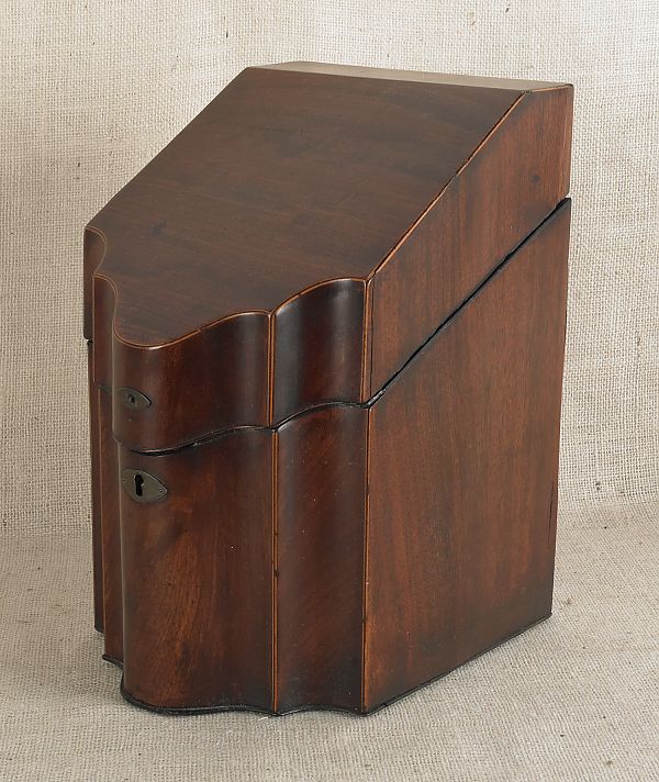 George III mahogany knife box late 176006