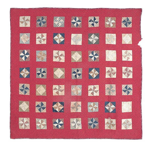 Five patchwork quilts 19th c. and 20th