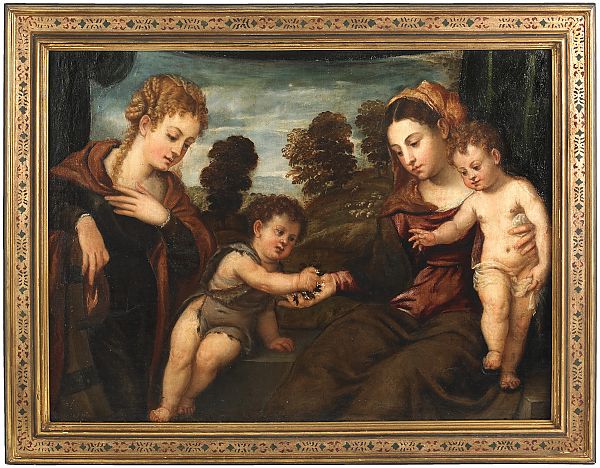 Old Master s oil on canvas allegorical 17604a