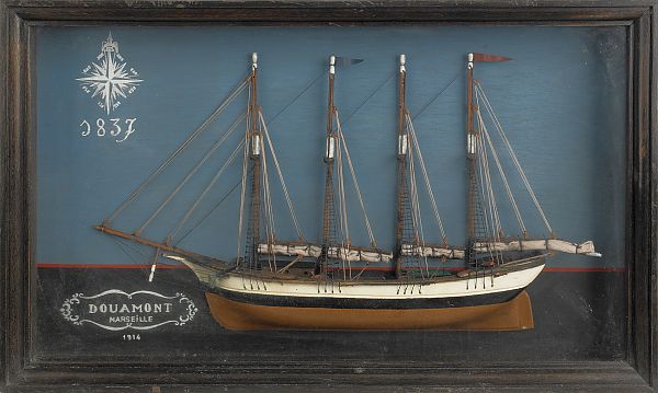 Two Continental ship dioramas early 176061