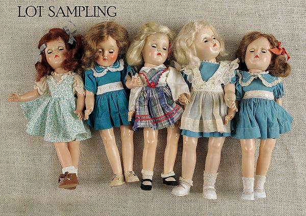 Twelve Ideal Toni composition dolls
