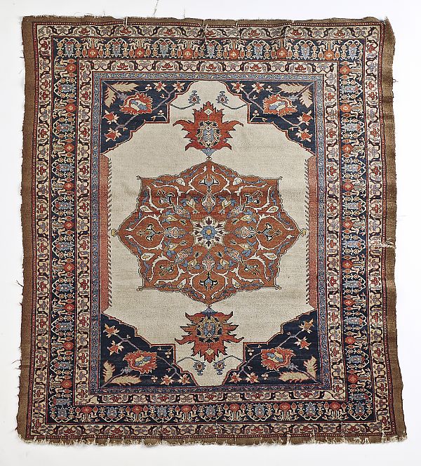 Tabriz carpet ca. 1910 5'9" x 4'9".