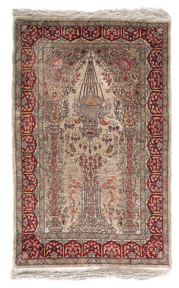 Qom mat 20th c. 3'5" x 2'2". ?