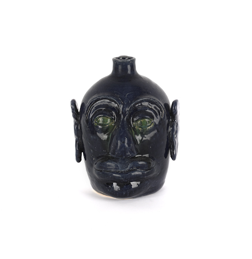 Georgia stoneware face jug by Edwin 1760ab