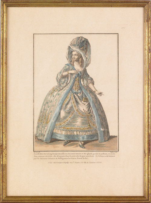 Six French fashion engravings approx.