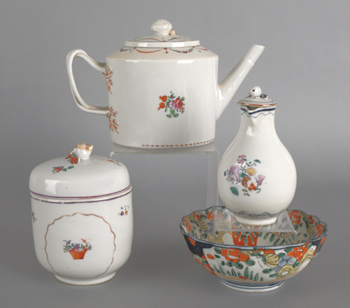 Chinese export porcelain teapot sugar