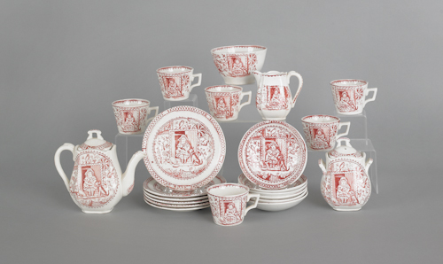 Child's Staffordshire tea service