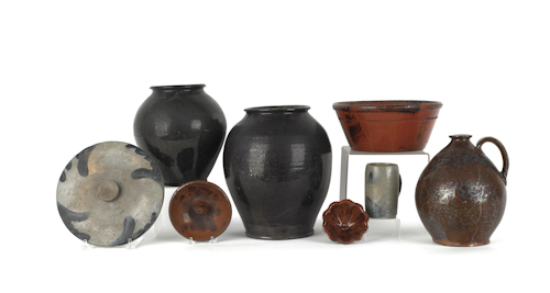 Group of American redware 19th