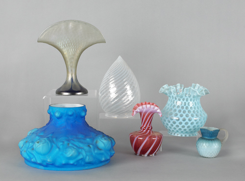 Collection of art glass to include