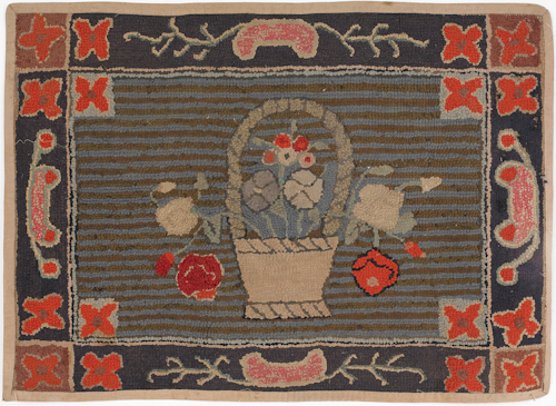 Two American hooked rugs early 17611d