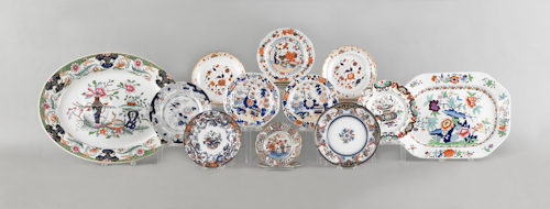 Collection of Gaudy ironstone 19th
