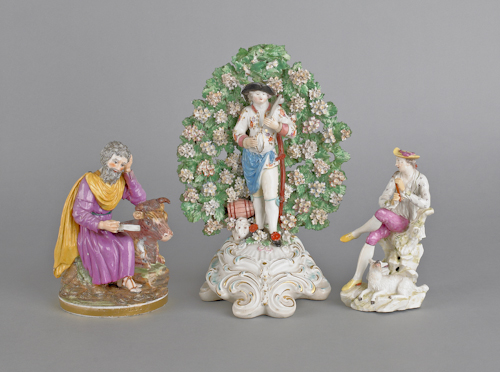 Porcelain bocage figure together 176125