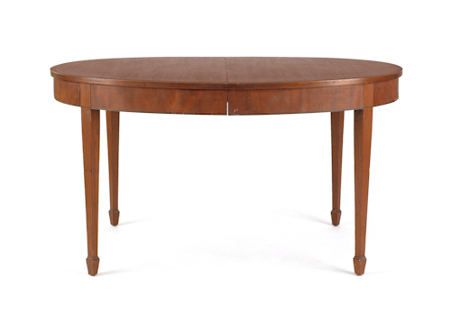Federal style mahogany dining table 17613d