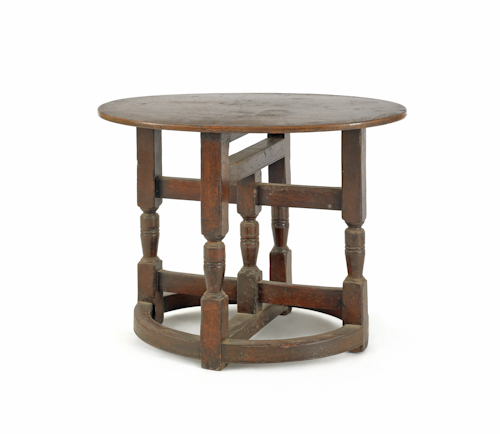 Jacobean style oak table 19th c  17614a