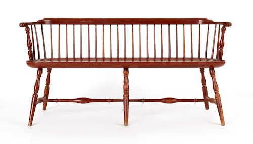 Windsor style lowback bench 20th