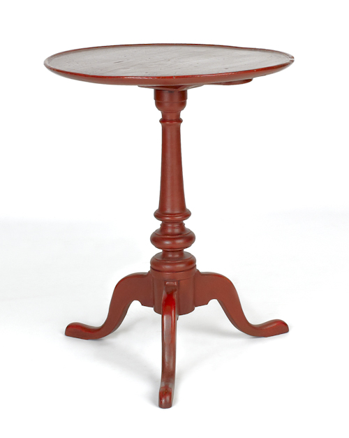New England painted candlestand